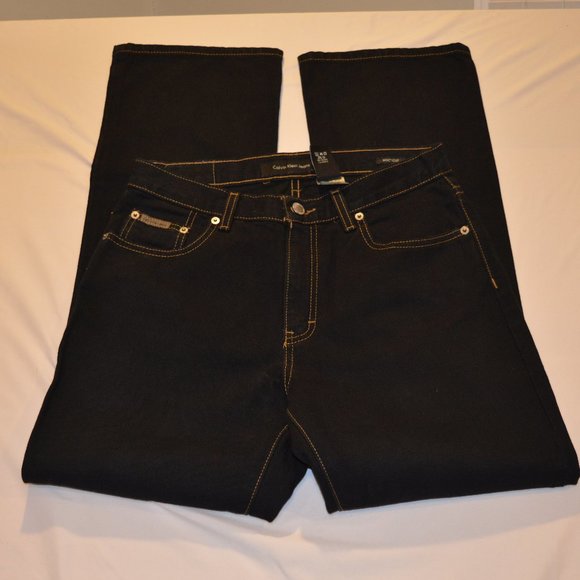 Calvin Klein Bootcut Black Women's Size 6 Five Pocket - Picture 1 of 8